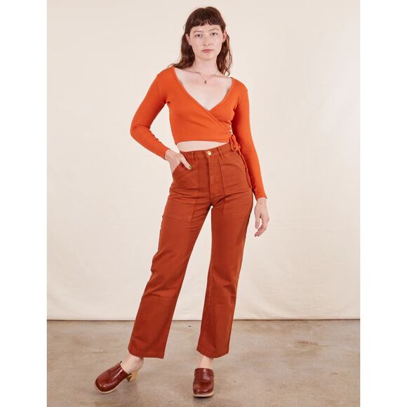 Big Bud Press Pants - Big Bud Press Work Pants in Burnt Terracotta Size Petite Small